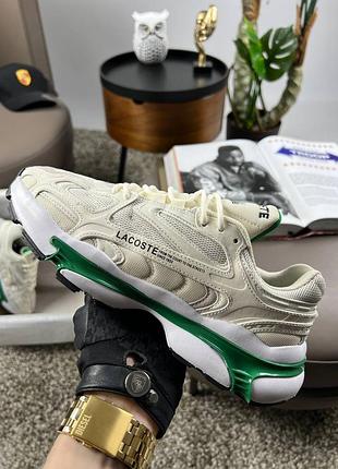 Чоловічі кросівки lacoste l003 2k24 beige white Slide2 фото