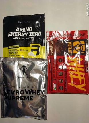 Спортивное питание порционное аминокислоты, протеин шоколад mutant whey