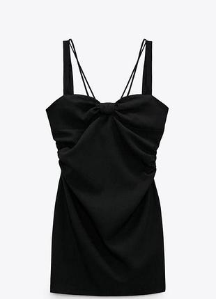 Чорна сукня міні zara