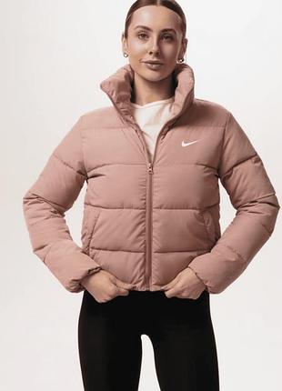 Легкая женская куртка nike пудровая 53185