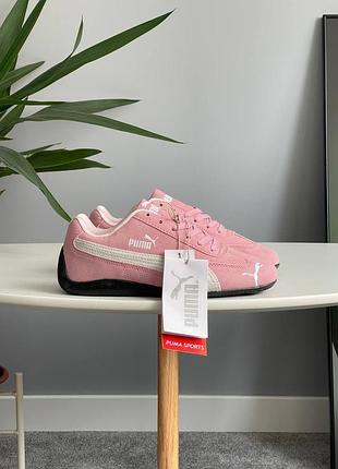 Замшеві кросівки Шапка puma пума черная с белым