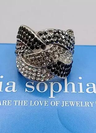 Коллекционное кольцо от лии софии(сша) с горным хрусталем