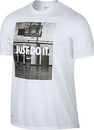 The nike tee mens dri fit athletic cut basketball shirt “ just do it”