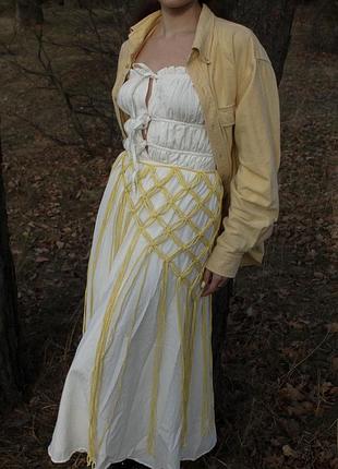 Спідниця макраме, спідниця максі