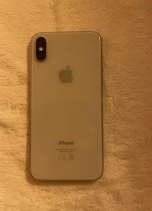 Iphone x/айфон 10, 64 гб, сірий  + чехол 2 шт (оригінал),  скло