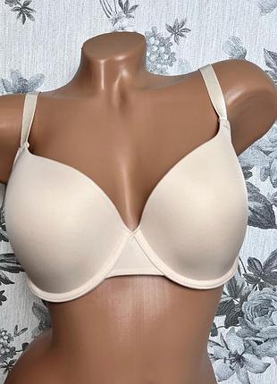 Комплект базовых бюстгальтеров h&m гладкая чашка из микрофибры 85c