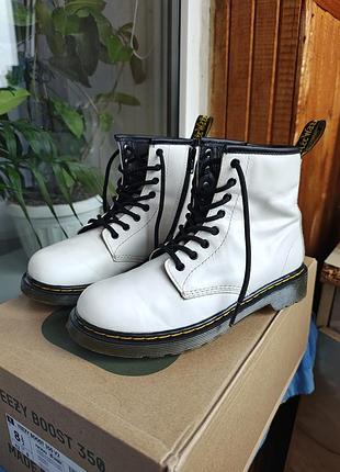 Dr. martens airwair размер 35-35,5 22-22,5см оригинальные женские сапоги кожа на замке и шнуровке