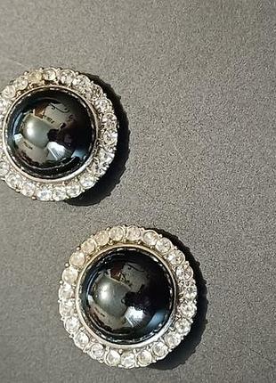 Кліпси вінтажні мають вагу гематит сплав кристали