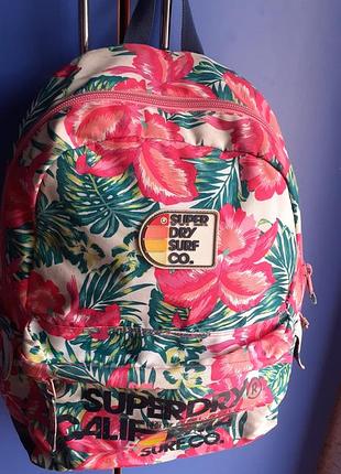 Женский городской рюкзак super dry surf california.(великобритания).oтличное состояние.48*32*18см.