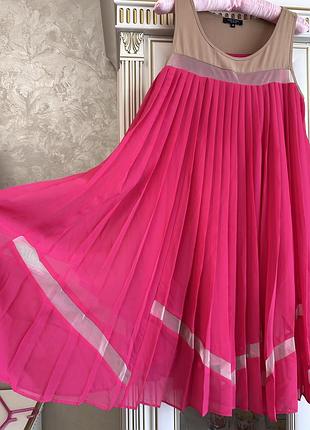 Платье фуксия 2