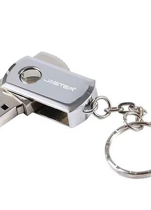 Usb-флеш-накопитель jaster с кольцом для ключей, флешка 8 гб метал