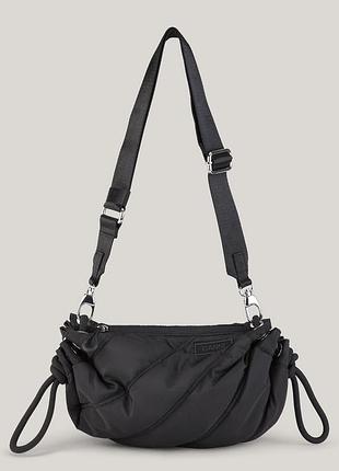 Сумка ganni duffle bag, чорна, нова