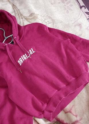 Укороченное худи с начесом