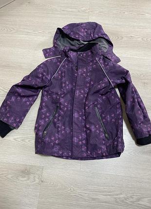 Куртка софтшелл фиолетовая hm 5-6 лет