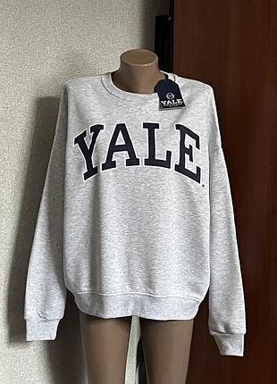 Крутой свитшот кофта с принтом yale university