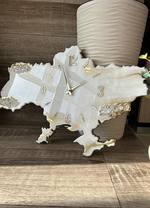 Часы украинские, клетка украины, патриотические часы