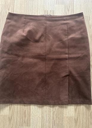 Юбка замшевая 3