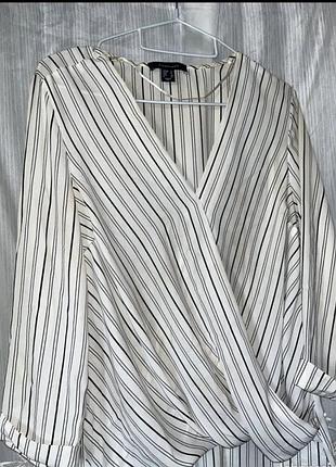 Блуза блузка чорно біла в полоску