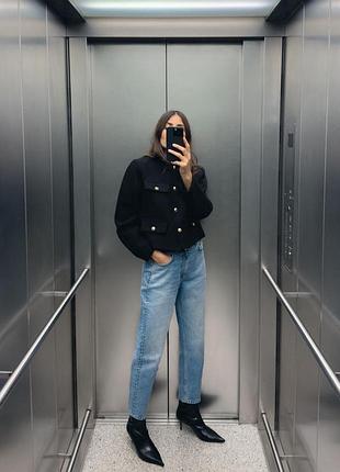 Джинси мом fit zara