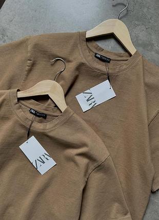 Плотная вываренная футболка zara