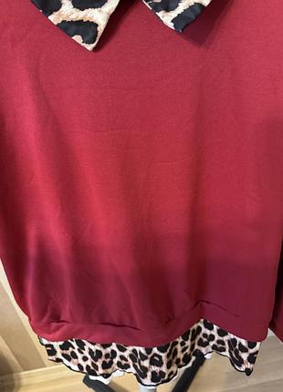 🥰 свитшот с имитацией рубашки shein 2xl 4
