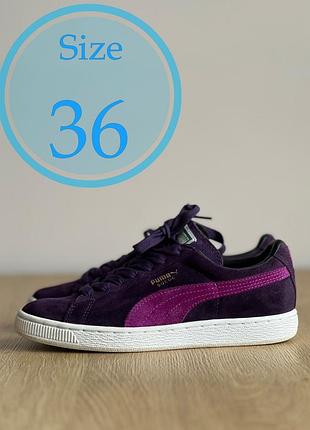 Женские кроссовки puma suede classic, (р. 36)