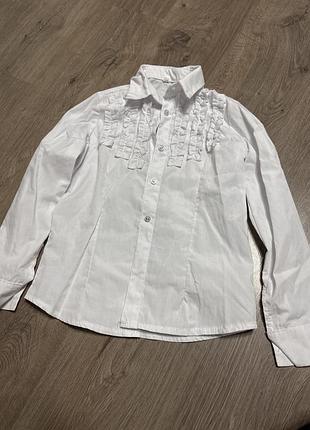 Рубашка блуза белая