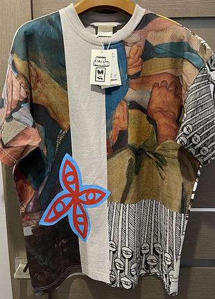 Футболка hawaii keisuke x h&m oversized graphic t-shirt оверсайз мужская графическая