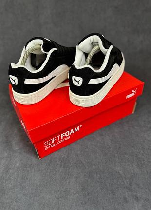 Женские замшевые кроссовки Кросівки puma mirage mox mono черные с белым черные шнурки модные женские летние кроссовки пума3 фото