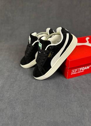 Женские замшевые кроссовки Кросівки puma mirage mox mono черные с белым черные шнурки модные женские летние кроссовки пума6 фото