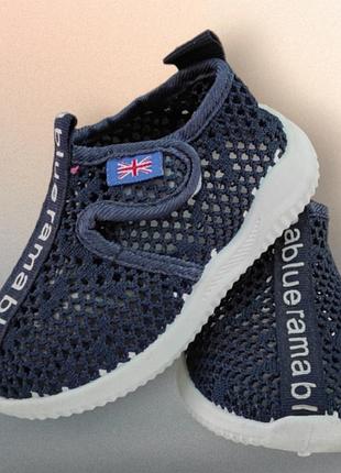 Кроссовки, кеды  летние сетка синие для мальчика девочки