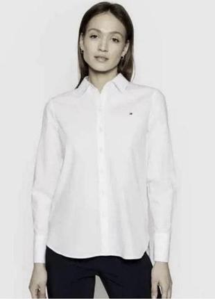 Tommy hilfiger женская белая рубашка, брендова сорочка, рубашка