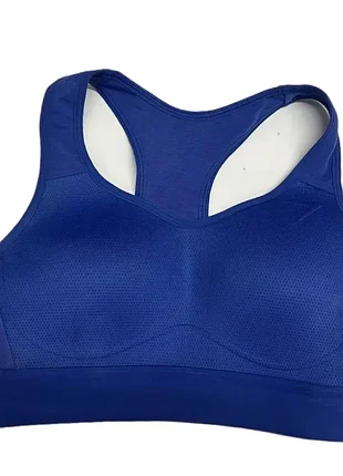 Спортивный синий топ бра gymshark5 фото
