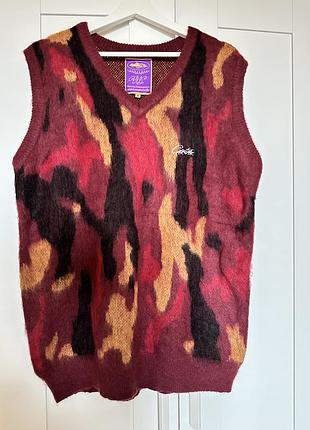 Жилет corteiz gutta camo red