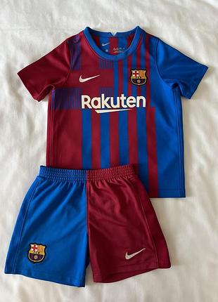 Футбольная форма барселона / barcelona на 3-4 года, 96-98-104 см, оригинал от фирмы nike