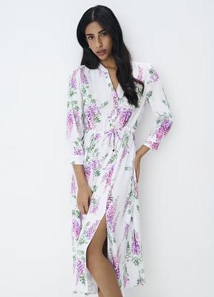 Платье рубашка миди