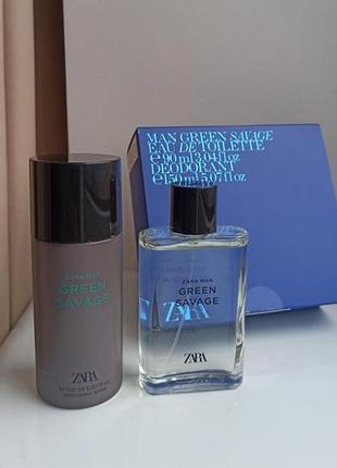 Духи парфюма zara green savage, оригинал испания, парфюм