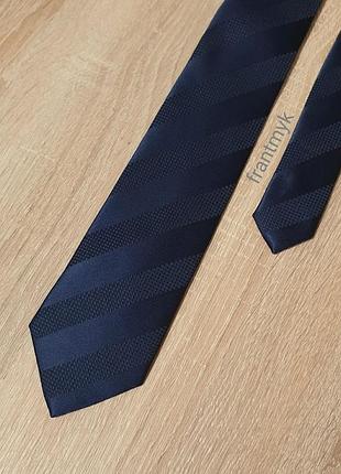 Cedarwood - галстук - синяя в полоску - slim - 6032415 - ирландского бренда мужская - fcsl