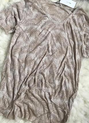 Футболка zara бежевая песочная