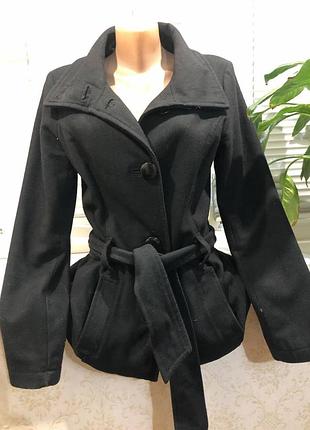 Пальто приталене 55 % вовна