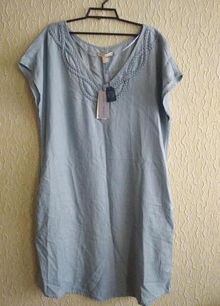 Нове літнє плаття із ліоцеллу, як тонкий джинс, uk р.14, esprit denim , індія