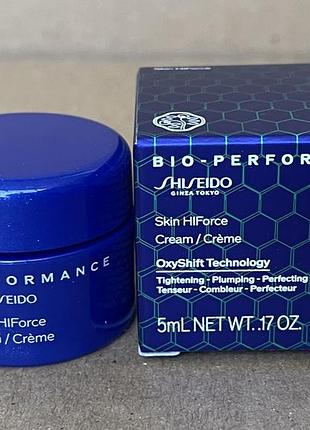 Shiseido bio-performance skin hiforce cream, омолаживающий крем для лица 5ml