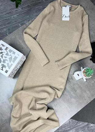 Шикарное миди платье zara трикотажное, новая коллекция, качество🔥 также подойдет для беременных!