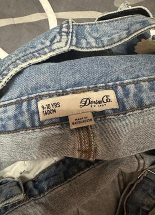 Джинсовий комбінезон denimco 140 розмір 2