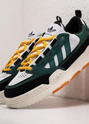 Кроссовки adidas adi 2000 green and white (зелено/белые)
