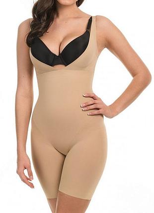 Стягуючий комбінезон з відкритим бюстом maidenform flexees control