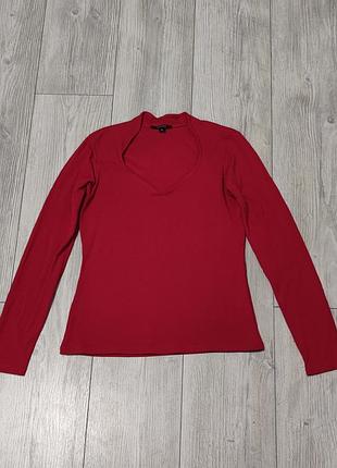 Красный водолазка, лонгслив