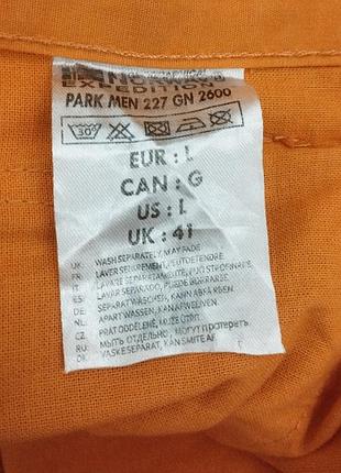 Geographical norway, удлиненные хлопковые шорты бермуды оранжевого цвета от премиального бренда9 фото
