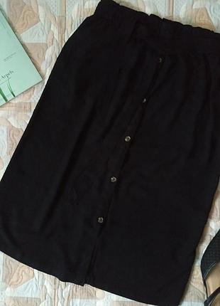 Юбка миди на пуговицах, 100% вискоза, h&m2 фото