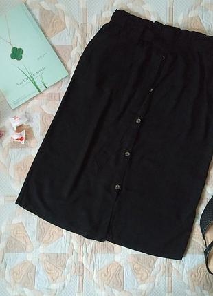 Юбка миди на пуговицах, 100% вискоза, h&m